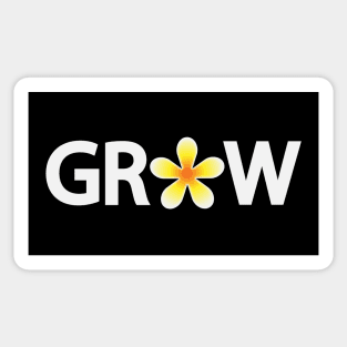 Grow text design Sticker